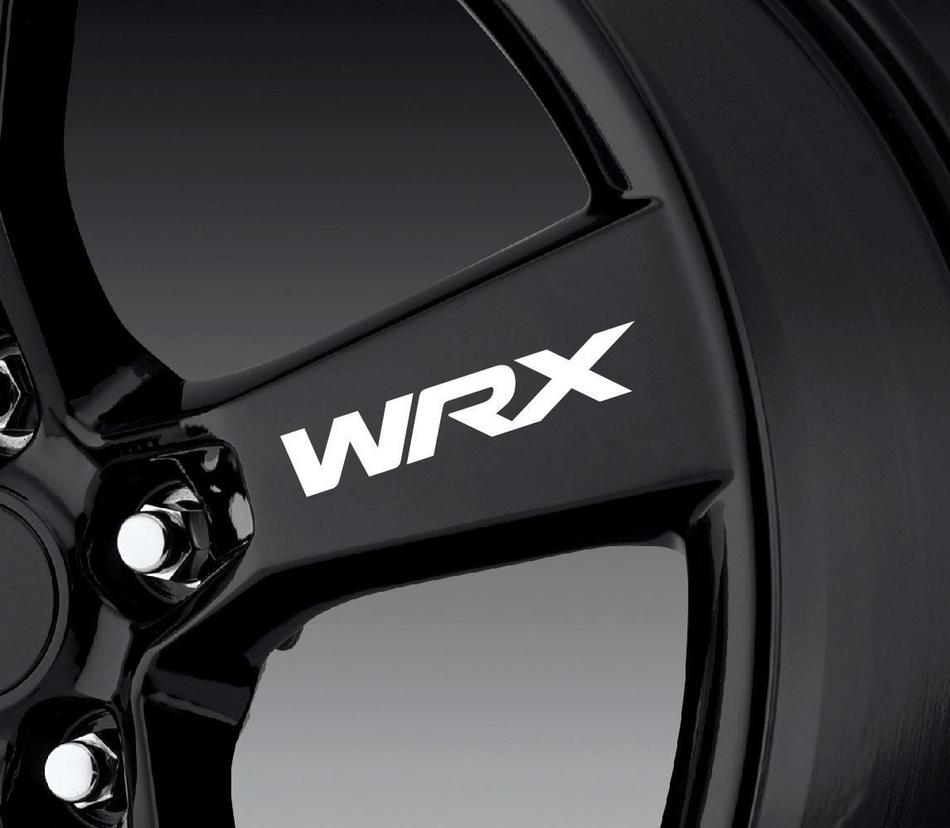 8 x Wrx Wheels Calcomanías Pegatinas Gráficos Vinil Emblem Logo