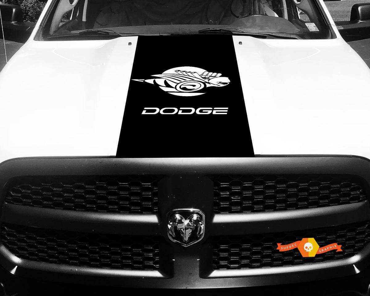 Truck Vinyl Racing Stripe Dodge Ram Bee Hood Decals Stickers #79 for Dodge Ram 1500 2500 3500