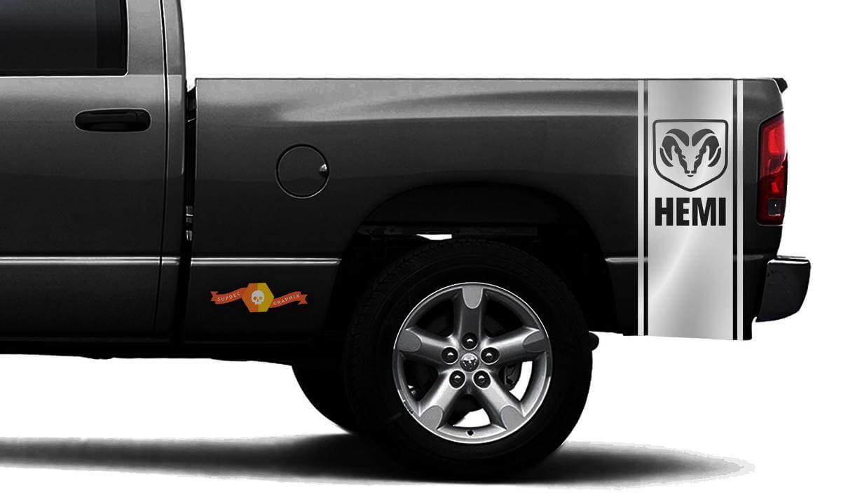 Vinyl Decal bed side stripe racing sticker #101 for Dodge Ram 1500