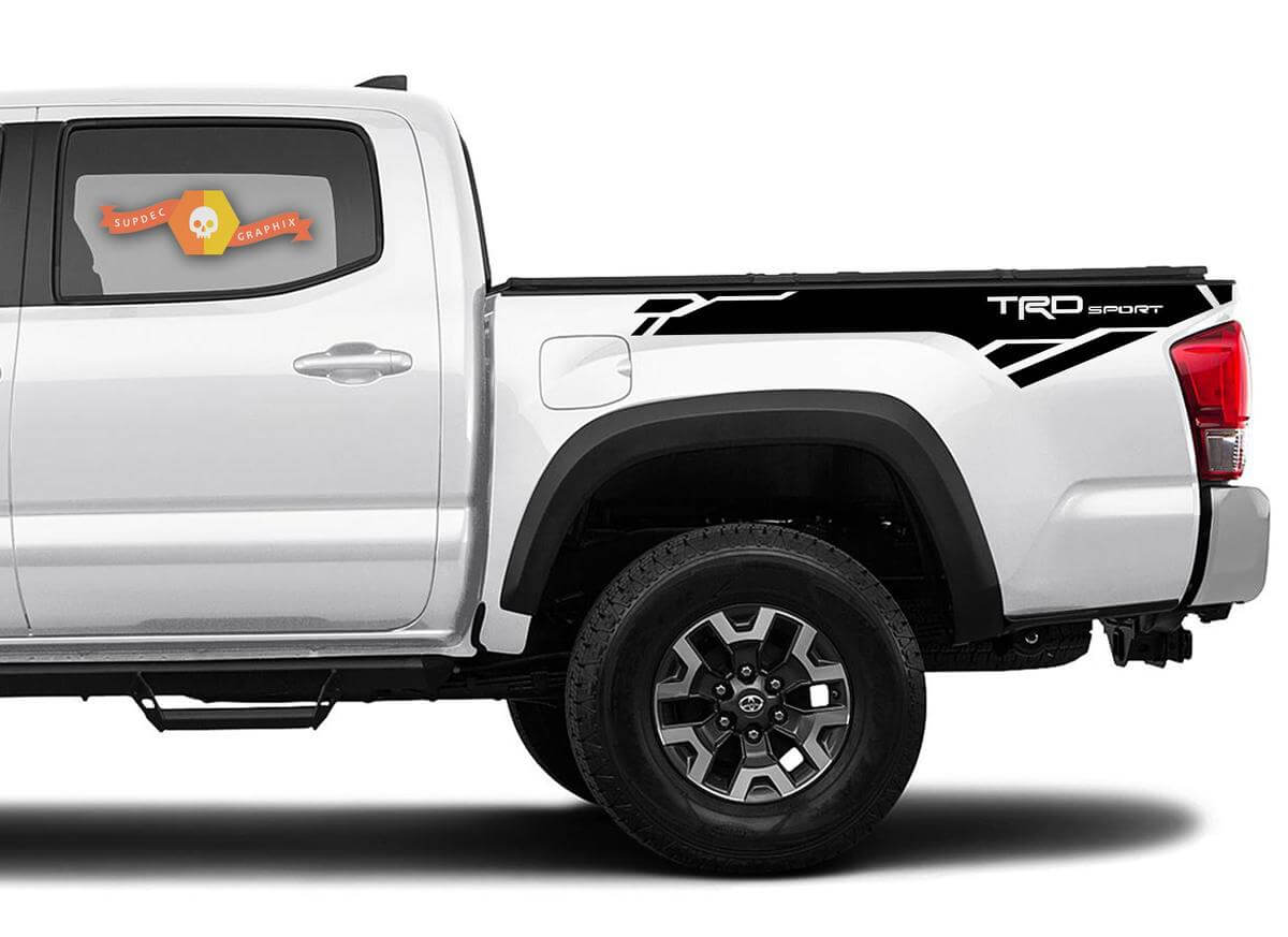 TRD Sport Style Bed Side Vinyl Decals Kit for Toyota Tacoma 2016-2020