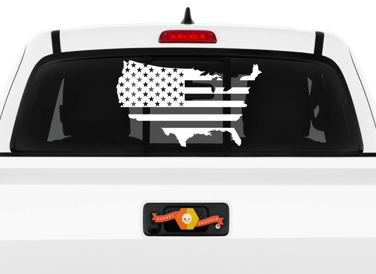 American Flag USA US United States America Decal Sticker Truck Car Window