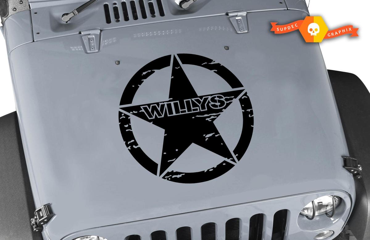 Willys Jeep Hood Decal - 20