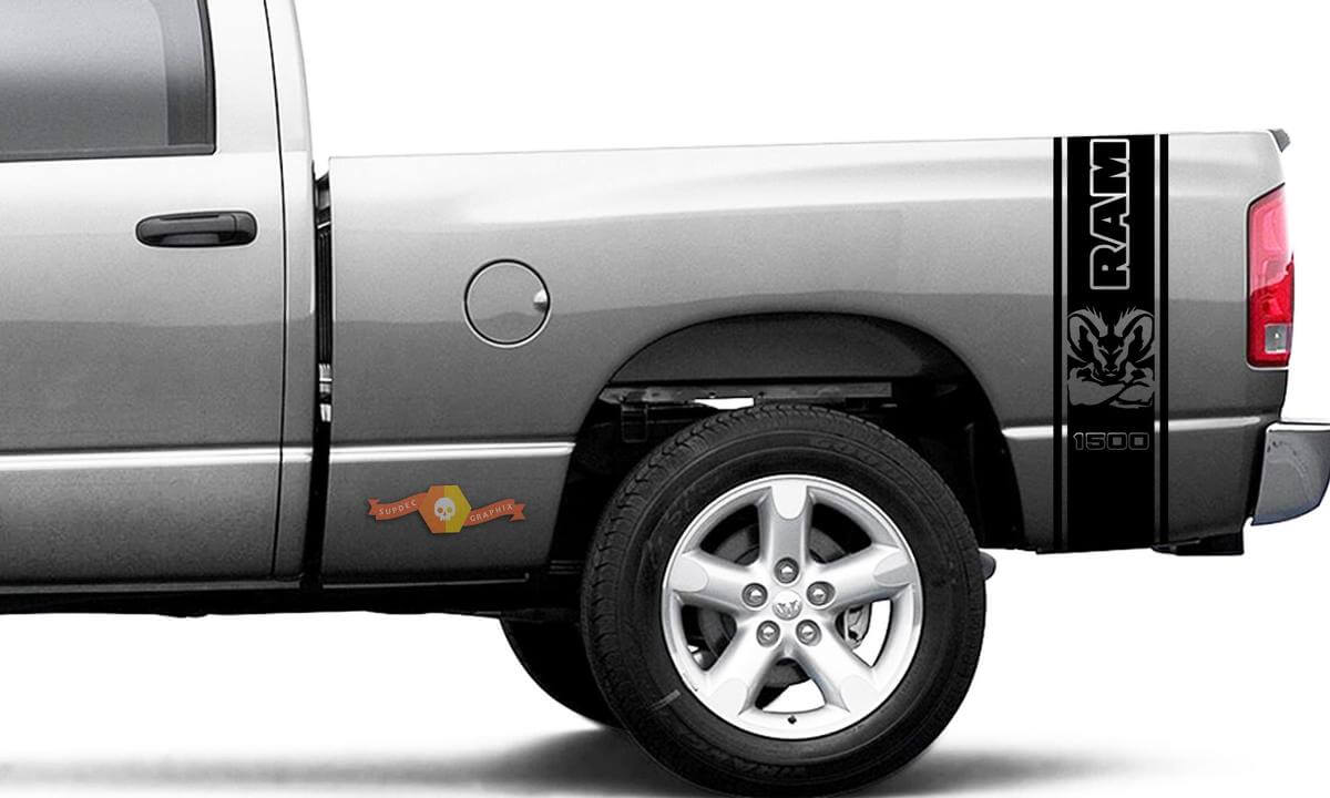 Decal Ram Strong Sticker Vinyl Graphic Truck Bed Side Stripes for Dodge Ram 1500