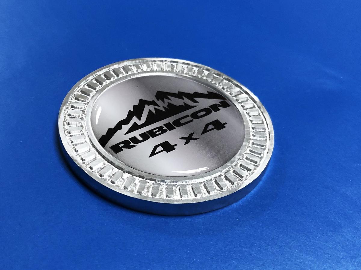 3D Abzeichen Berge Rubicon 4x4 Metall Aluminium Bett Seiten Emblem für Jeep Wrangler JL JK YJ TJ