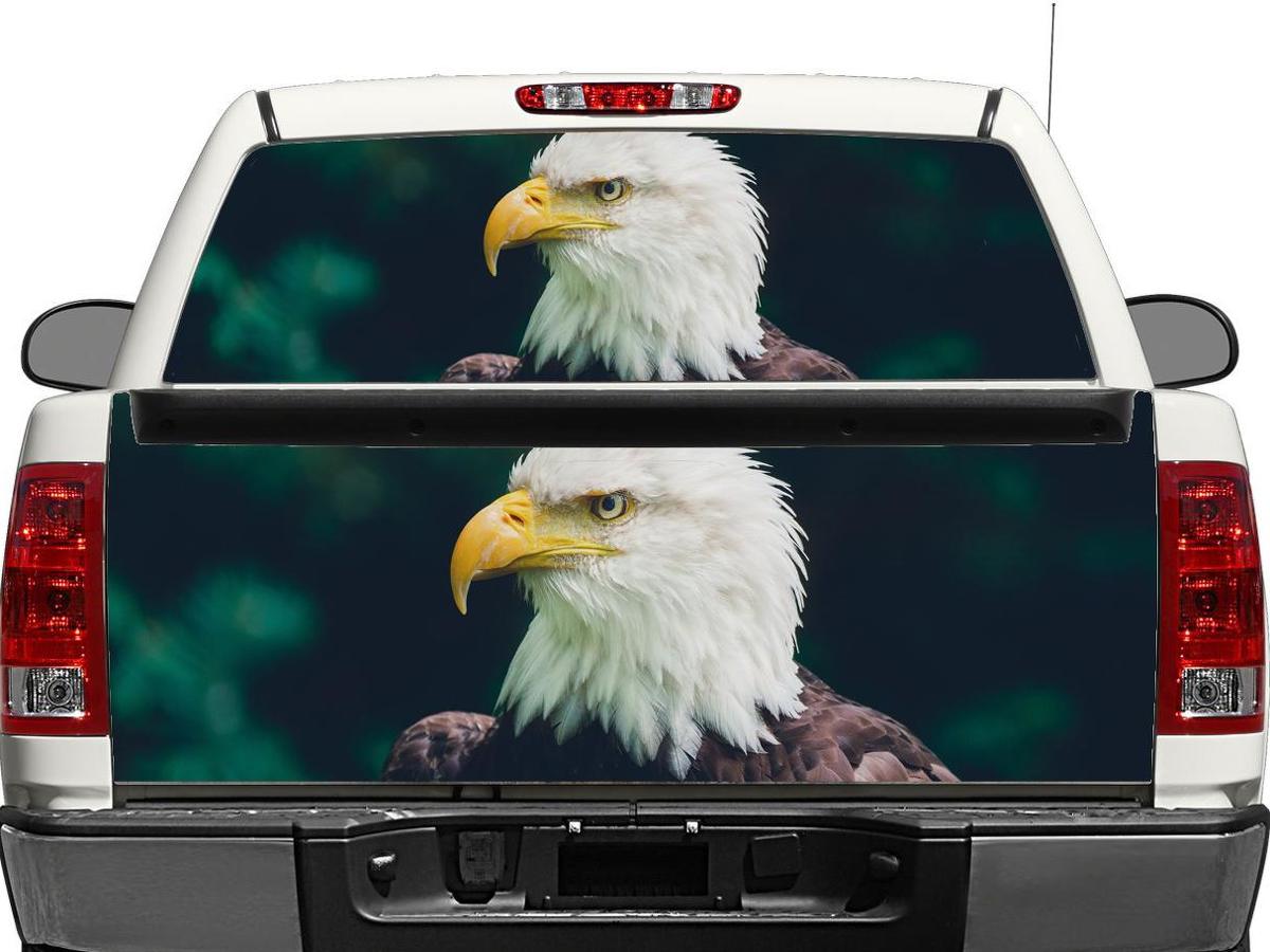 American Bald Eagle Finestra posteriore o tailgata Autoadesivo Autoadesivo Pick-up Automobile Suv