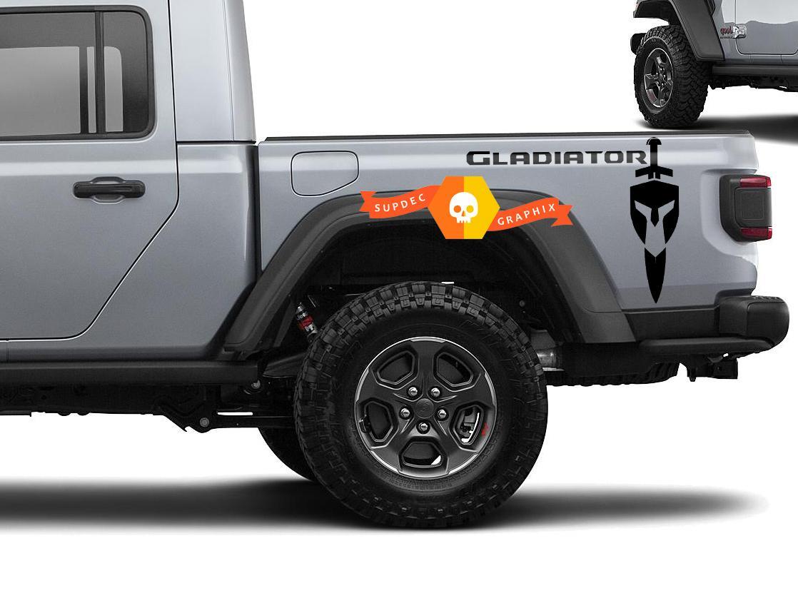 Pair of Jeep Gladiator 2020 decals sticker for both sides