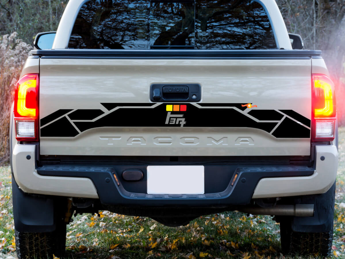 Vintage TEQ Tailgate Vinyl Decal for Toyota Tacoma 2016-2023