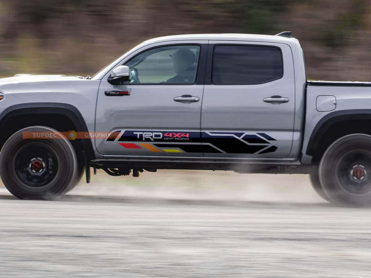 TRD-Style 4x4 Off Road Door Side Vinyl Decal Sticker for Toyota Tundra