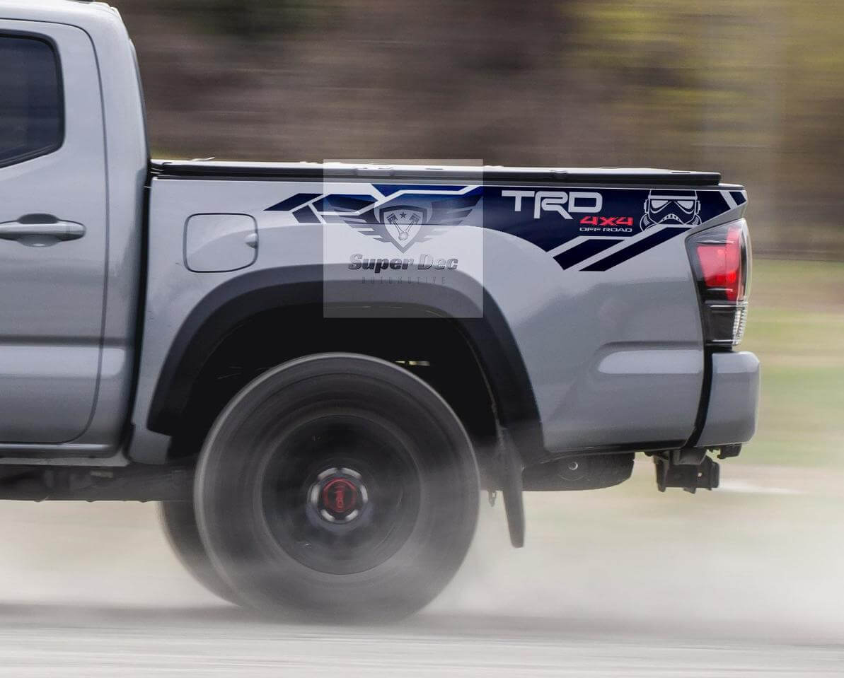 TRD 4x4 Stormtrooper Bedside Vinyl Decal Sticker for Toyota Tundra 2013-2020