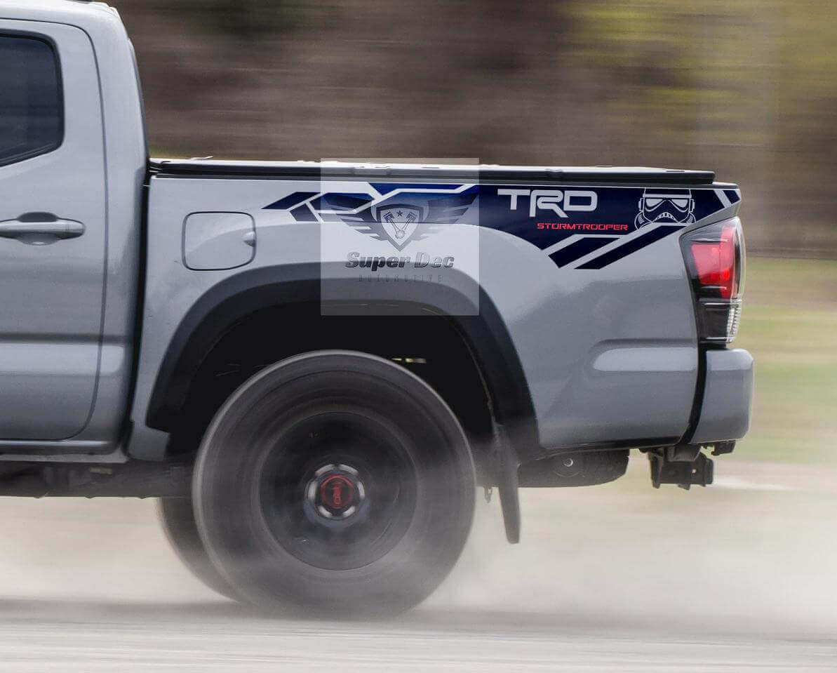 TRD Stormtrooper Bedside Vinyl Decal Sticker for Toyota Tacoma 2013-2020