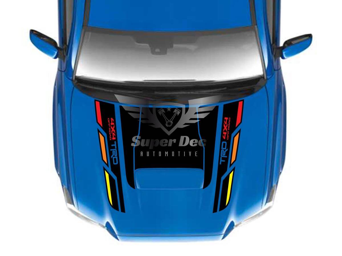 Vintage Style TRD 4x4 Off Road Hood Decal for Toyota Tacoma 2016-2020