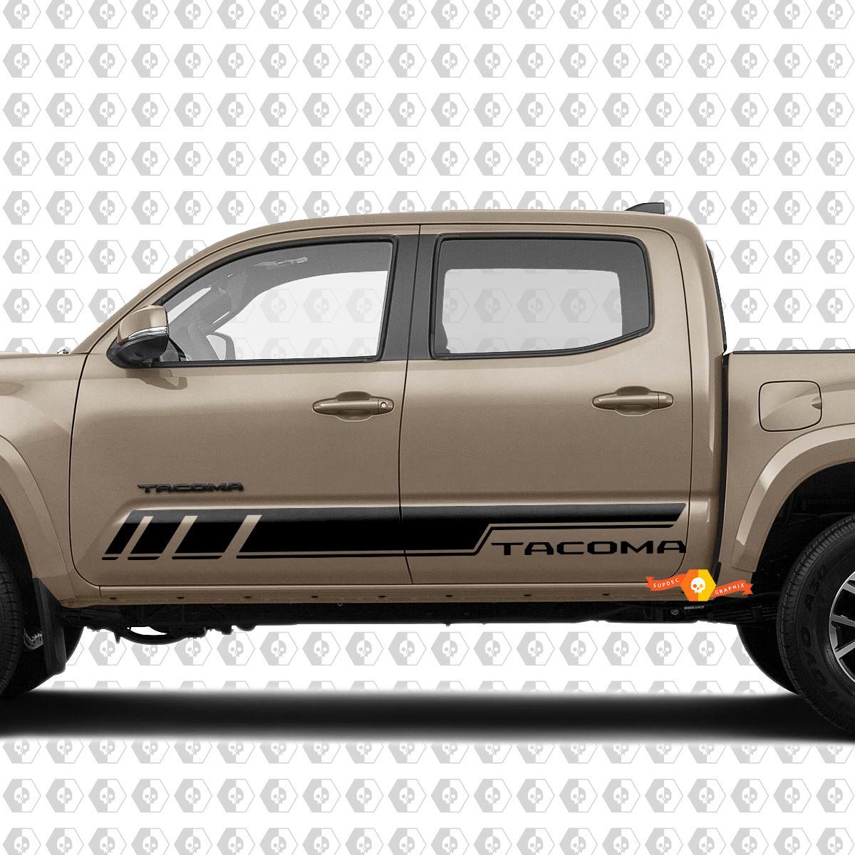 Pair Stripes for Tacoma Side Rocker Panel Vinyl Stickers Decal fit to Toyota Tacoma TRD Off Road Pro Sport