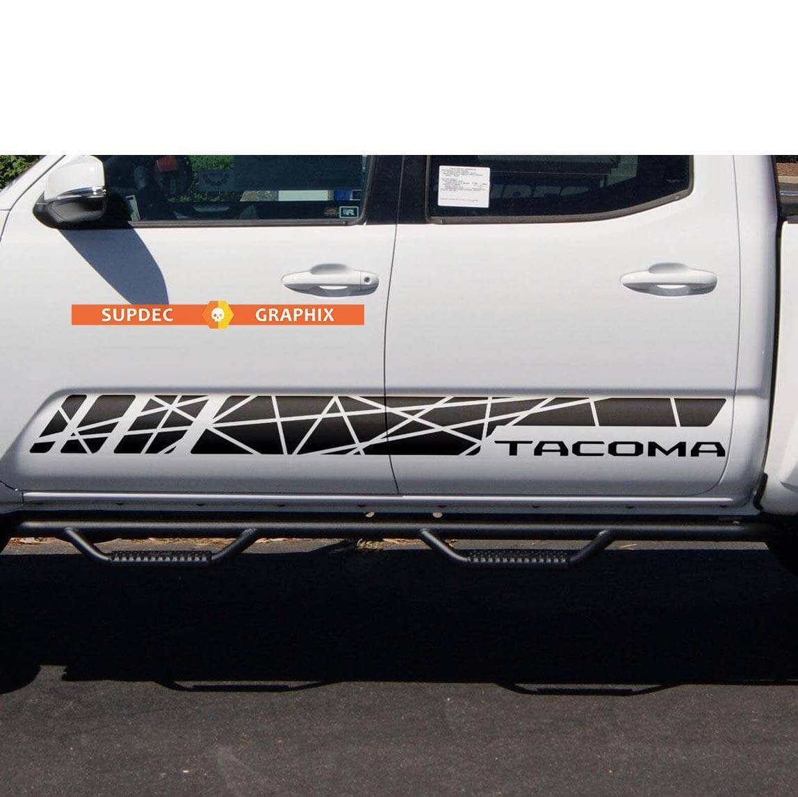 Side Rocker Panel Stripes Vinyl Sticker Decal fit to Toyota Tacoma TRD Line Style