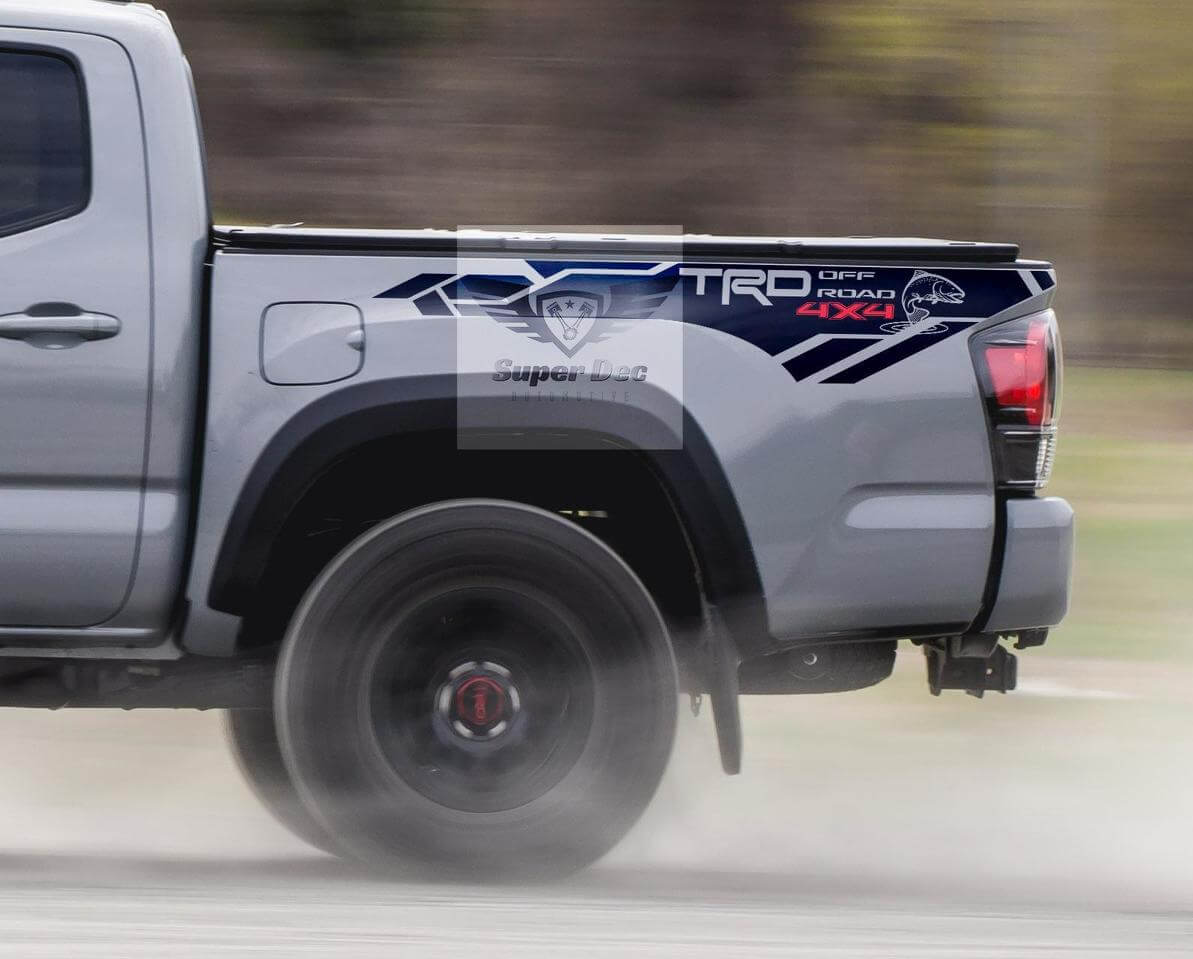 TRD Trout Edition Bedside Vinyl Decal Sticker for Toyota Tundra 2013-2020