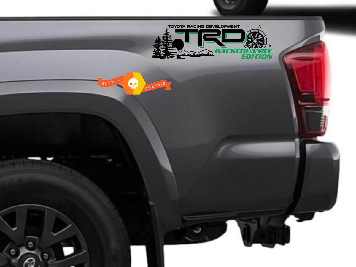 TRD Compass Forest Graphic Decals Stickers for Toyota Tacoma 2016-2020