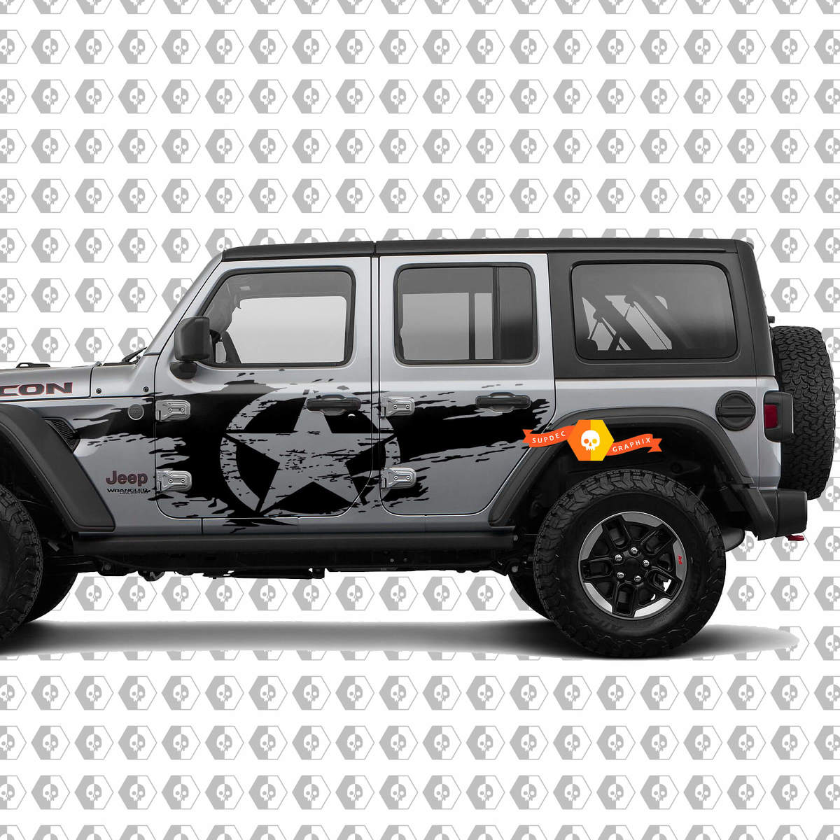 Arriba 90+ imagen jeep wrangler star decal - Thptnganamst.edu.vn