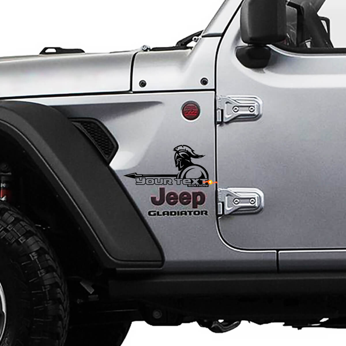 Spear Sword Fender Vinyl Sticker Decal Kit for Jeep Wrangler Gladiator JL JLU JT