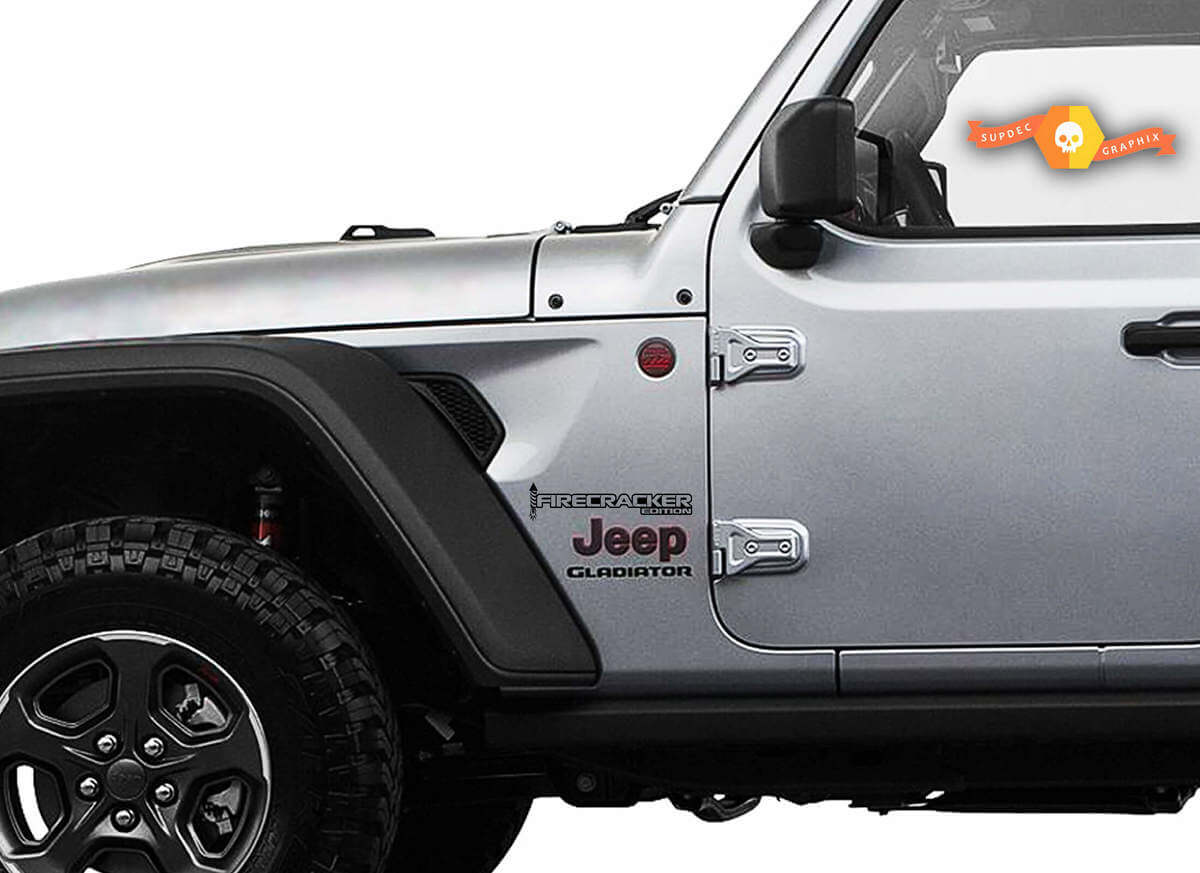 Firecracker Edition Fender Vinyl Decal Kit for Jeep Wrangler & Gladiator 