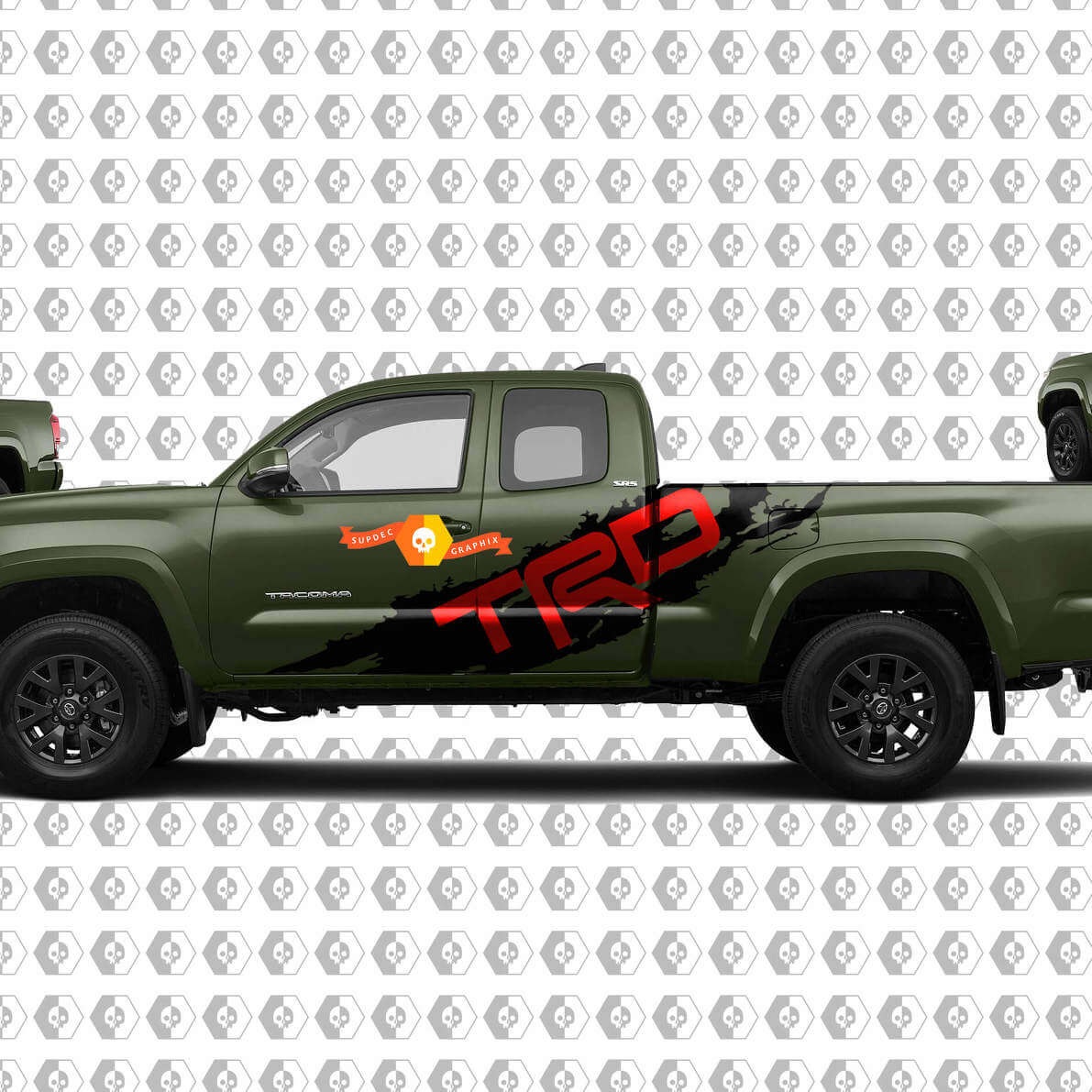 TRD Mud Splash Side Vinyl Decal Sticker for Toyota Tacoma