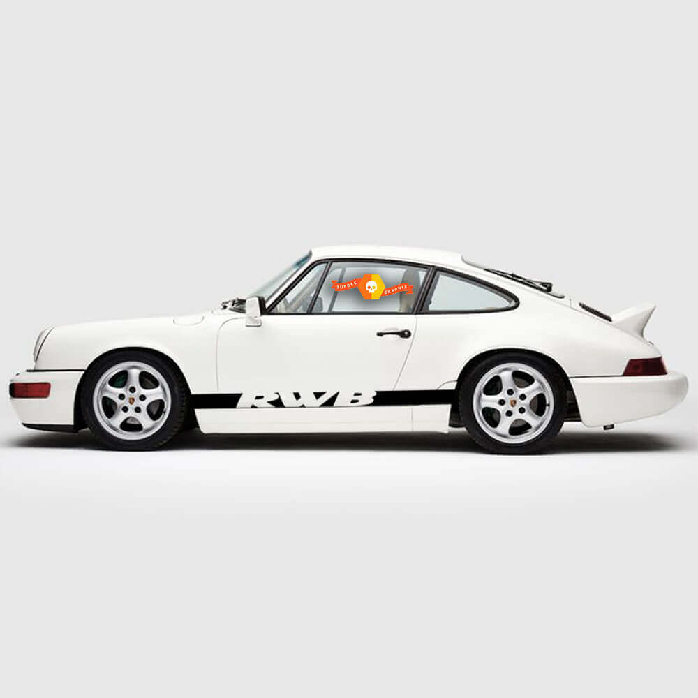 Porsche 911 Rauh Welt RWB Side Stripes Kit Decal Sticker 