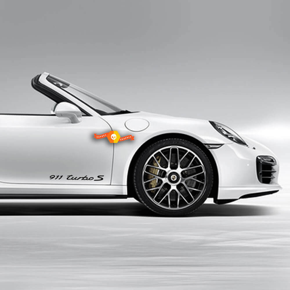 911 Turbo S Script Side Vinyl Decal Kit for Porsche 911