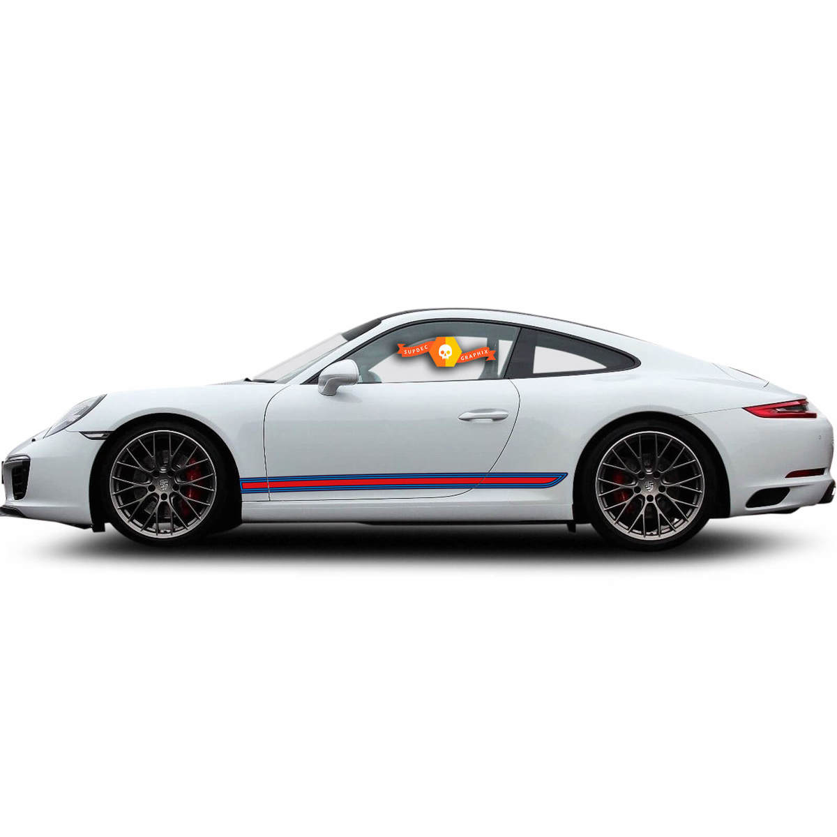 Porsche 911 Martin Seitenstreifen Kit Aufkleber Aufkleber