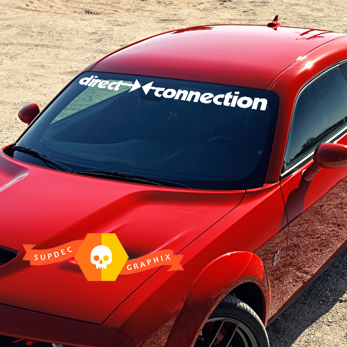 DODGE Direct Connection Banner for Challenger Windshield decals stickers