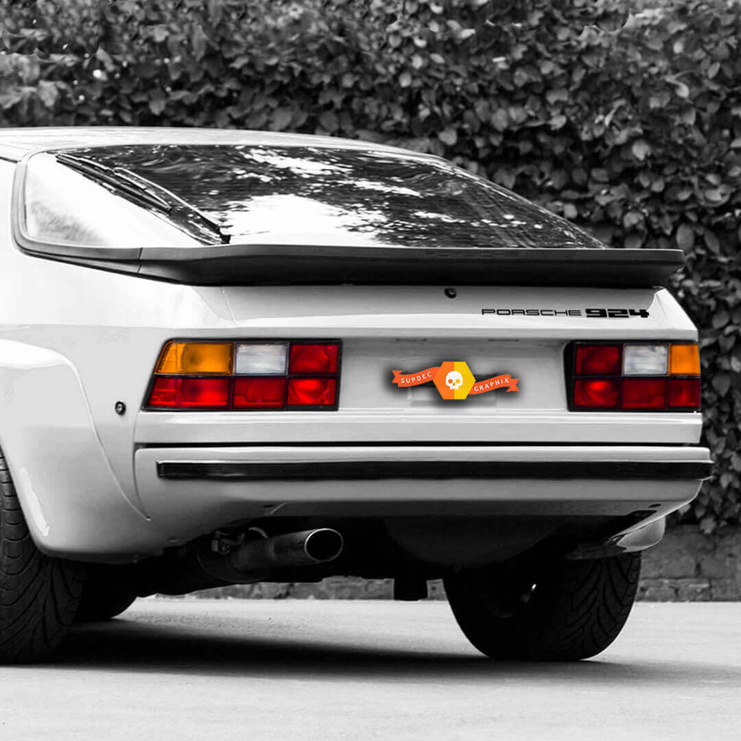 Porsche Logo Rear Hatch Vinyl Decal for Porsche 924