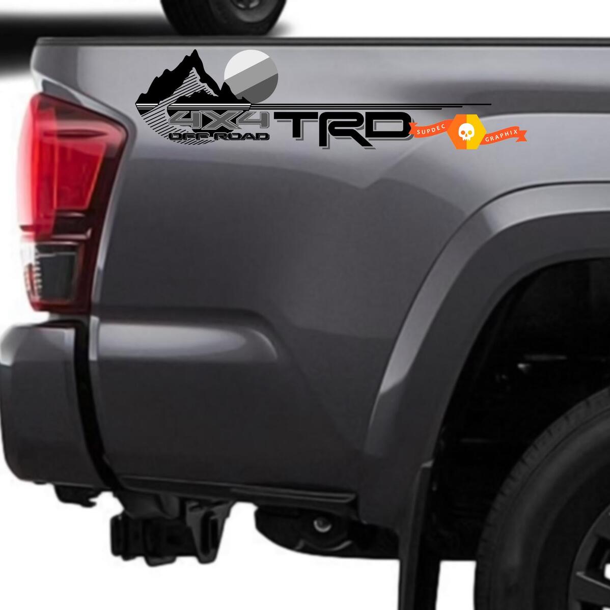 2 TOYOTA TRD SPORT Decals Vinyl Stickers 1 PAIR truck bed Tacoma Tundra 4 Runner