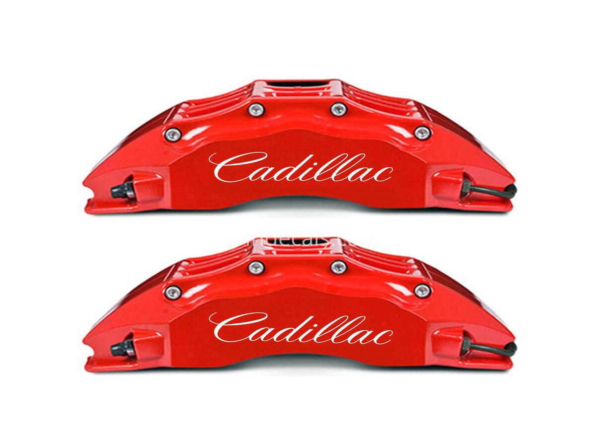 6 x Cadillac Stickers Logo Brake Caliper Vinyl Decals Stickers 09-15 (Any Color)