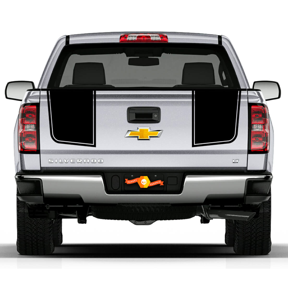 Z71 2007- 2013 Chevy Silverado Tailgate Stripe Stickers Decals Rally 2 Styles 2500
