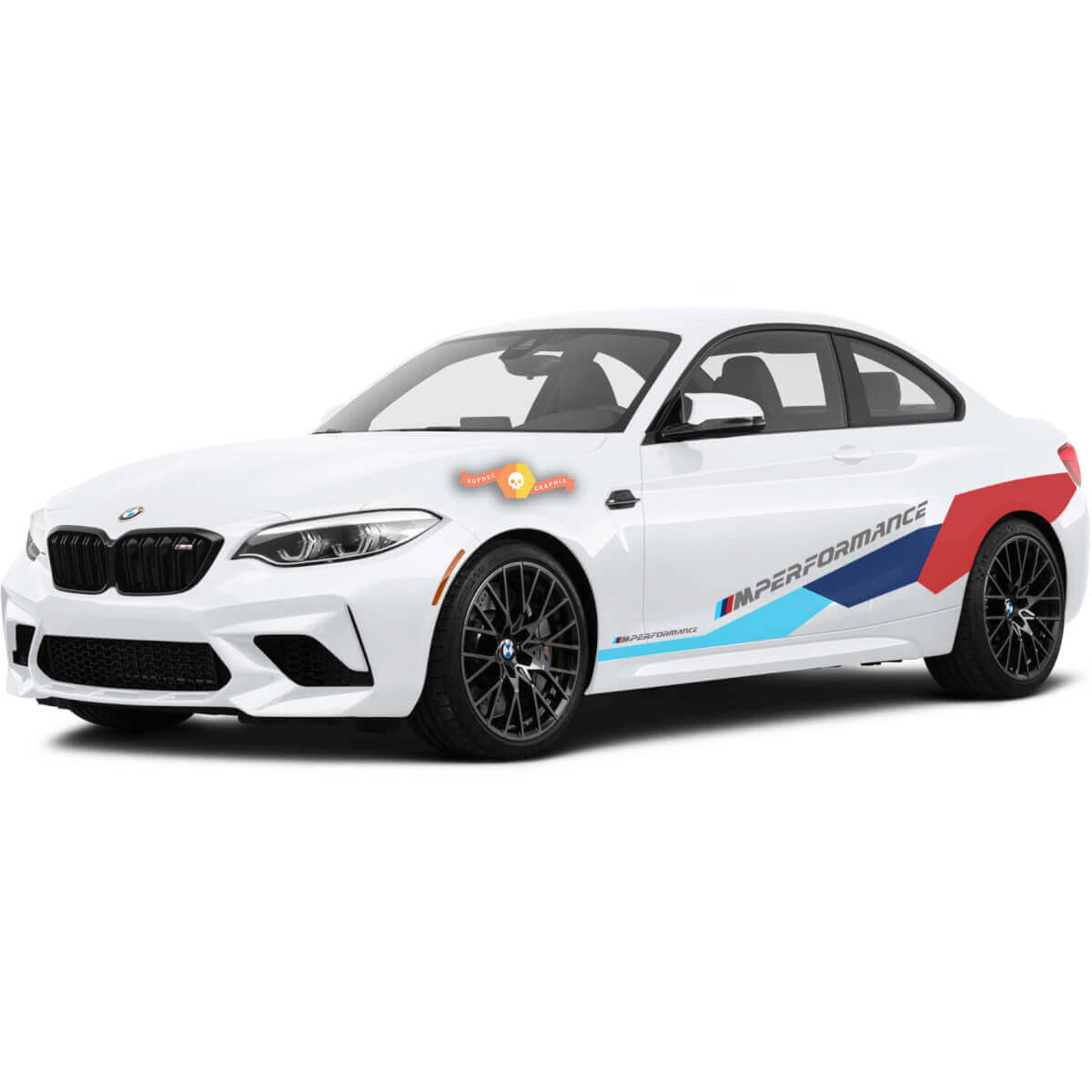 BMW M Power M Performance Huge Side New vinyl decals stickers For M4 M2 M5 M3 