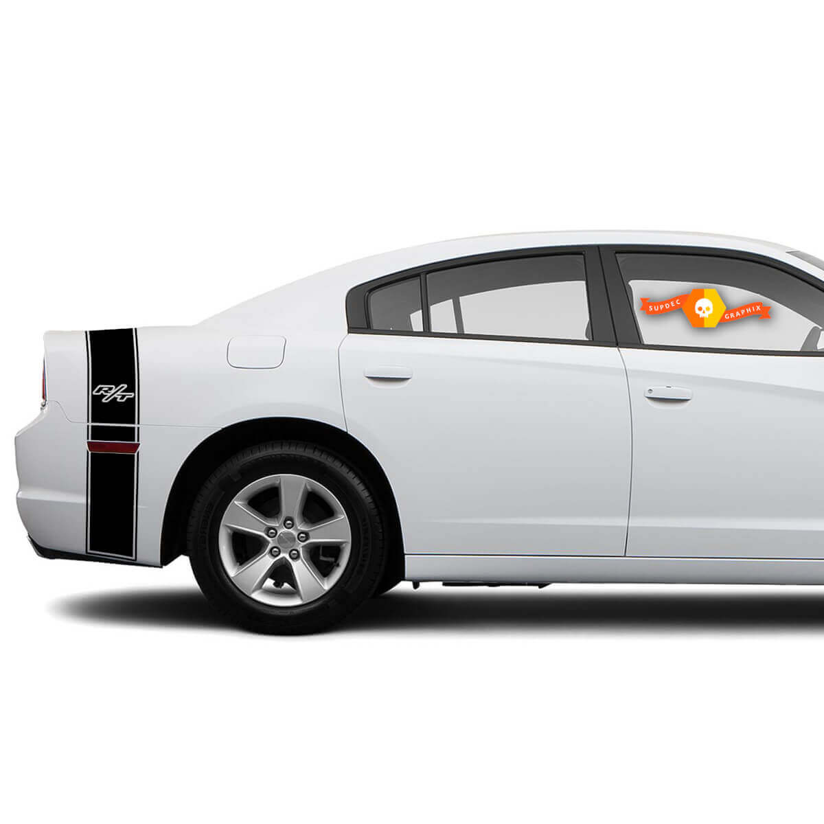 R/T Trunk Band Vinyl Decal Kit for Dodge Charger 2011-2014
