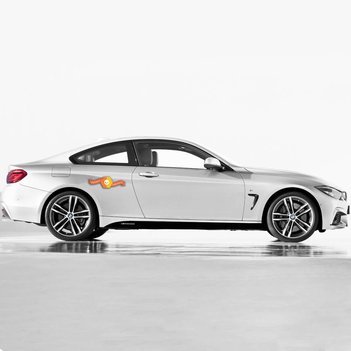 2 BMW M Performance Set Of Side Stripes For M4 F82 F83