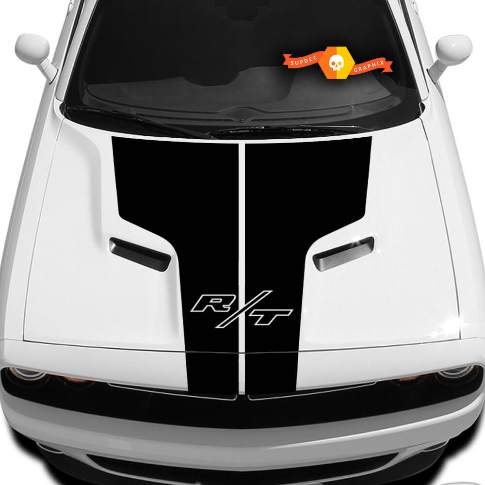 Dodge Challenger R/T Hood T Decal With Inscription R/T Sticker Hood graphics