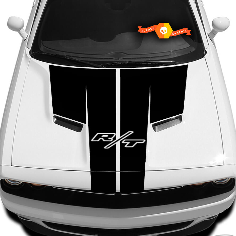 Dodge Challenger R/T Hood T Decal Sticker Hood graphics fits to models 09 - 14