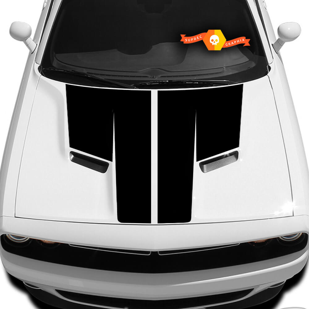 Dodge Challenger Hood T Decal Sticker graphics fits to models 09 - 14