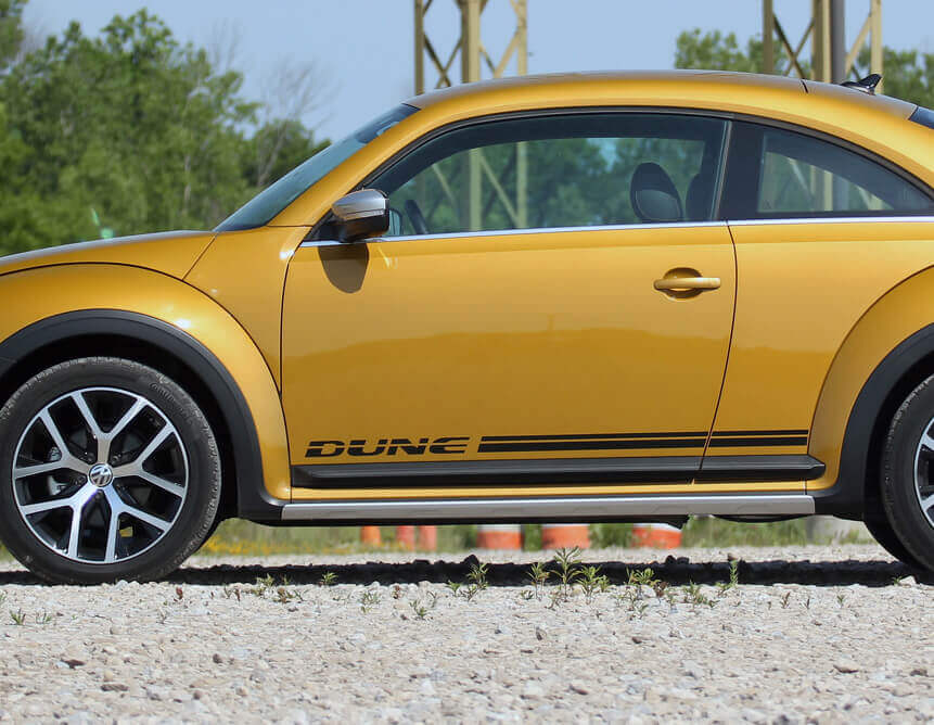 Dune Style Side Stripes Vinyl Decal Kit for Volkswagen Beetle 