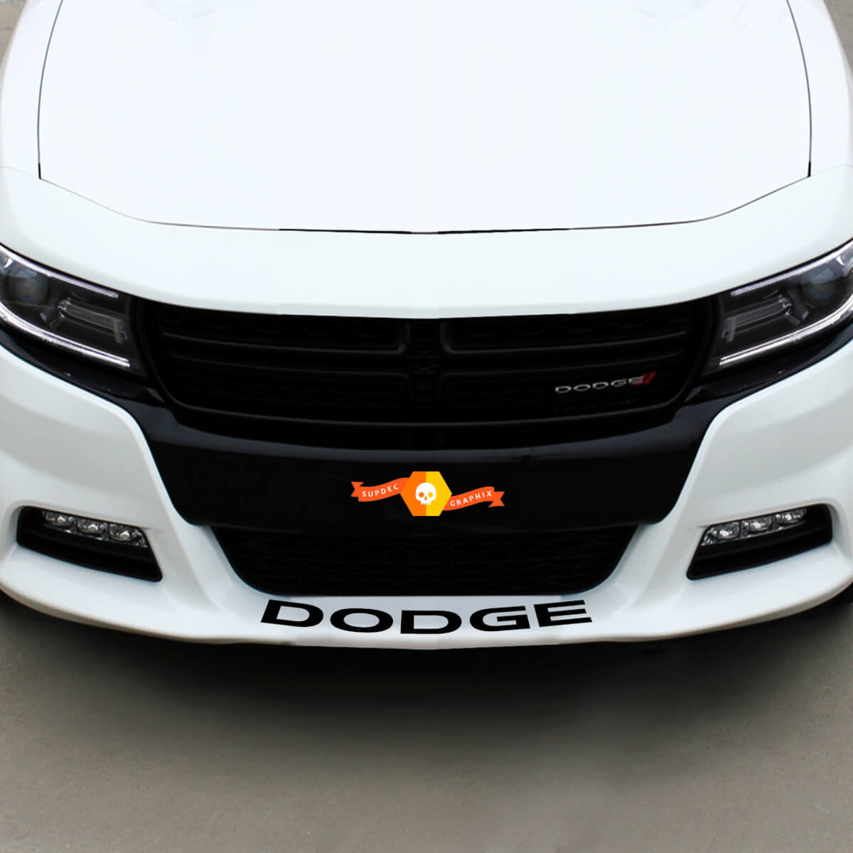 Dodge front Spoiler Decal Sticker graphics fits to all models