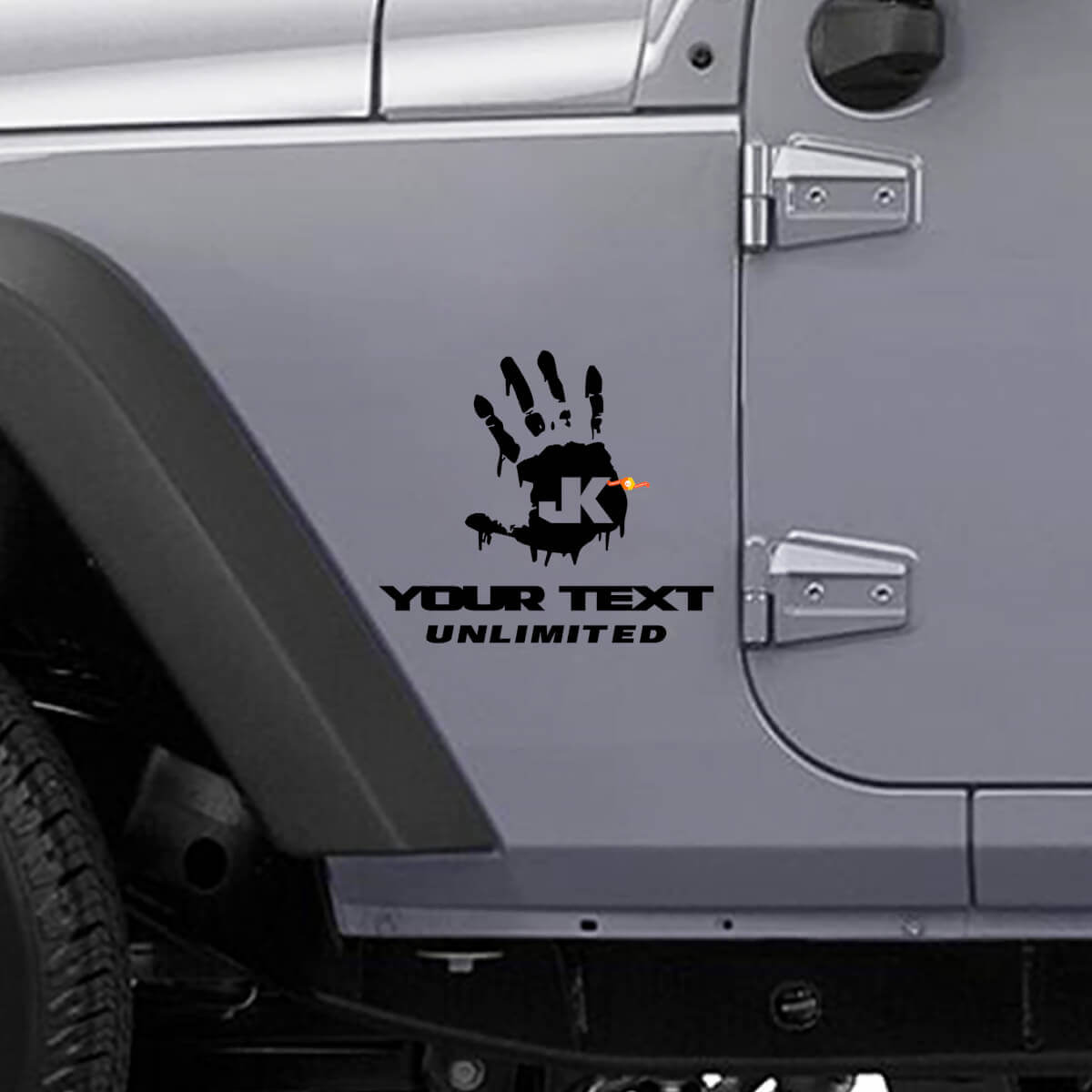 Custom Zombie Hand Side Vinyl Decal Set for Jeep Wrangler