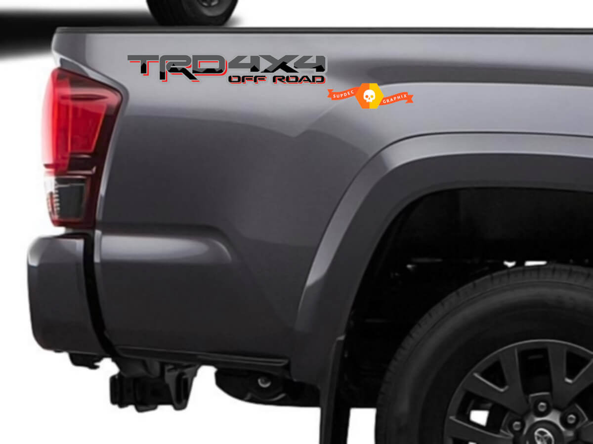 TRD 4x4 Off Road Bedside Vinyl Decal Sticker for Toyota Tacoma