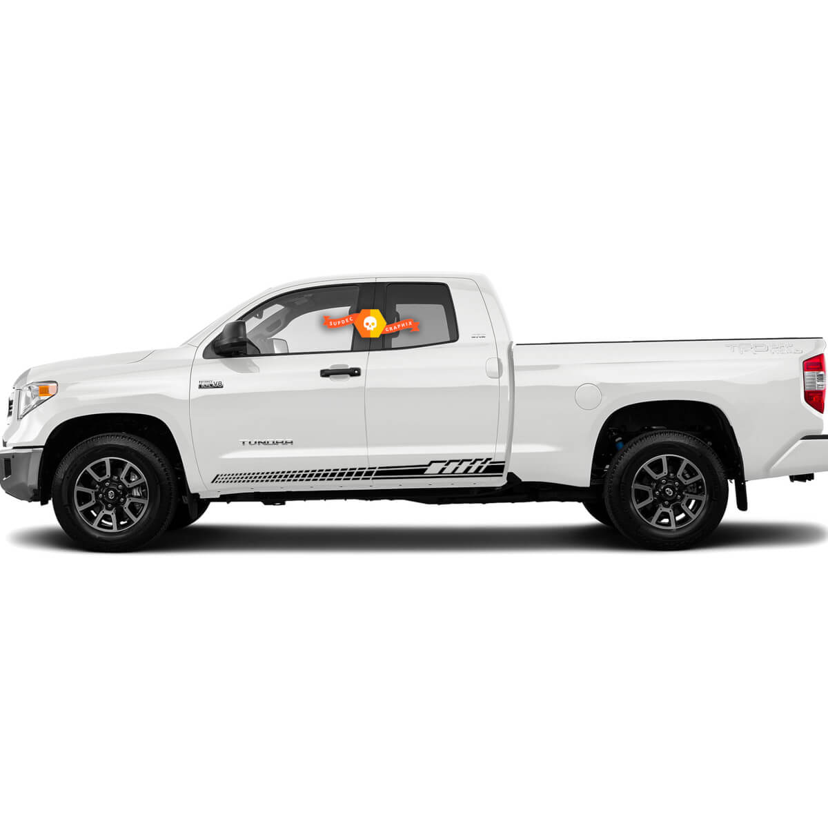 Car Decal Graphic Sticker Side Stripe Kit For Toyota Tundra