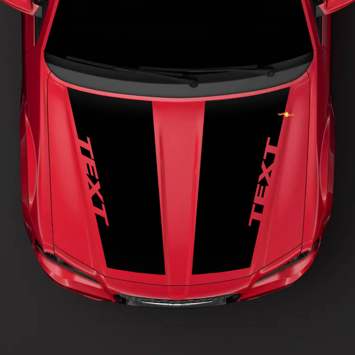 Double Custom Hood Stripes Vinyl Decal for Chrysler 300C 2014