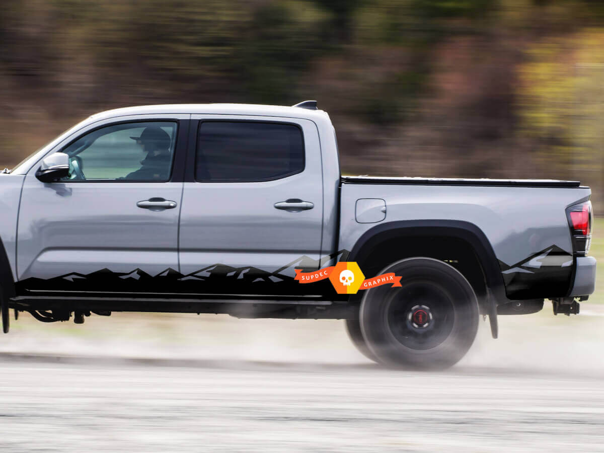 Toyota Tacoma Side Door Rocker Panel Mountain Decal Sticker Crew Regular Extended Cab Full body