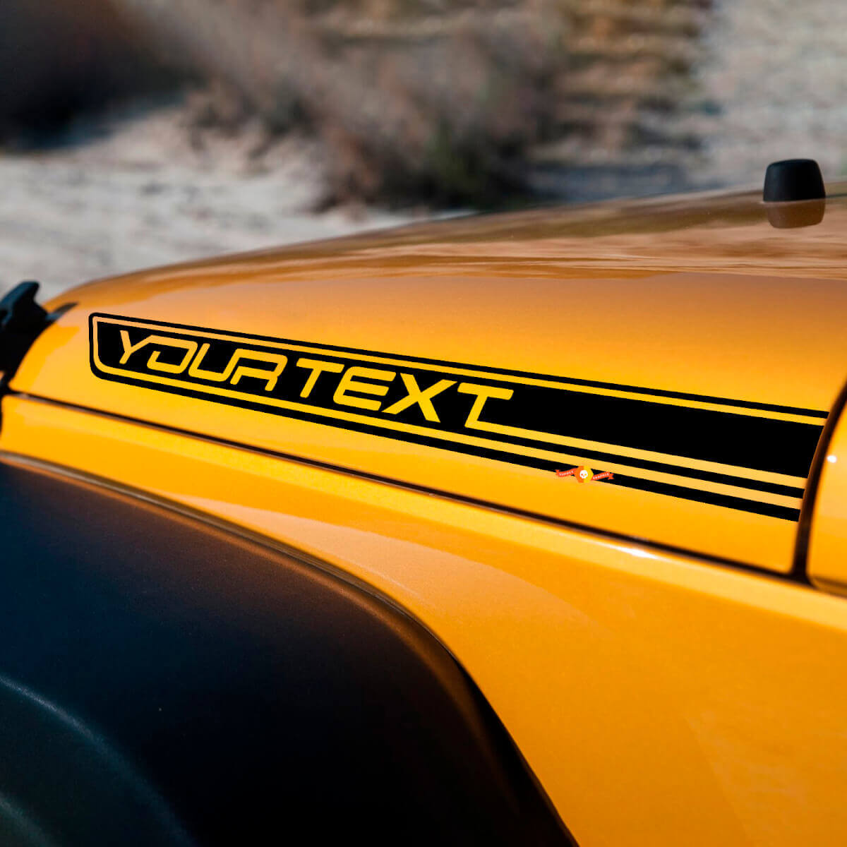 2 Custom Text Vinyl Sticker Decal for Jeep Wrangler CJ TJ YK JK XJ JL