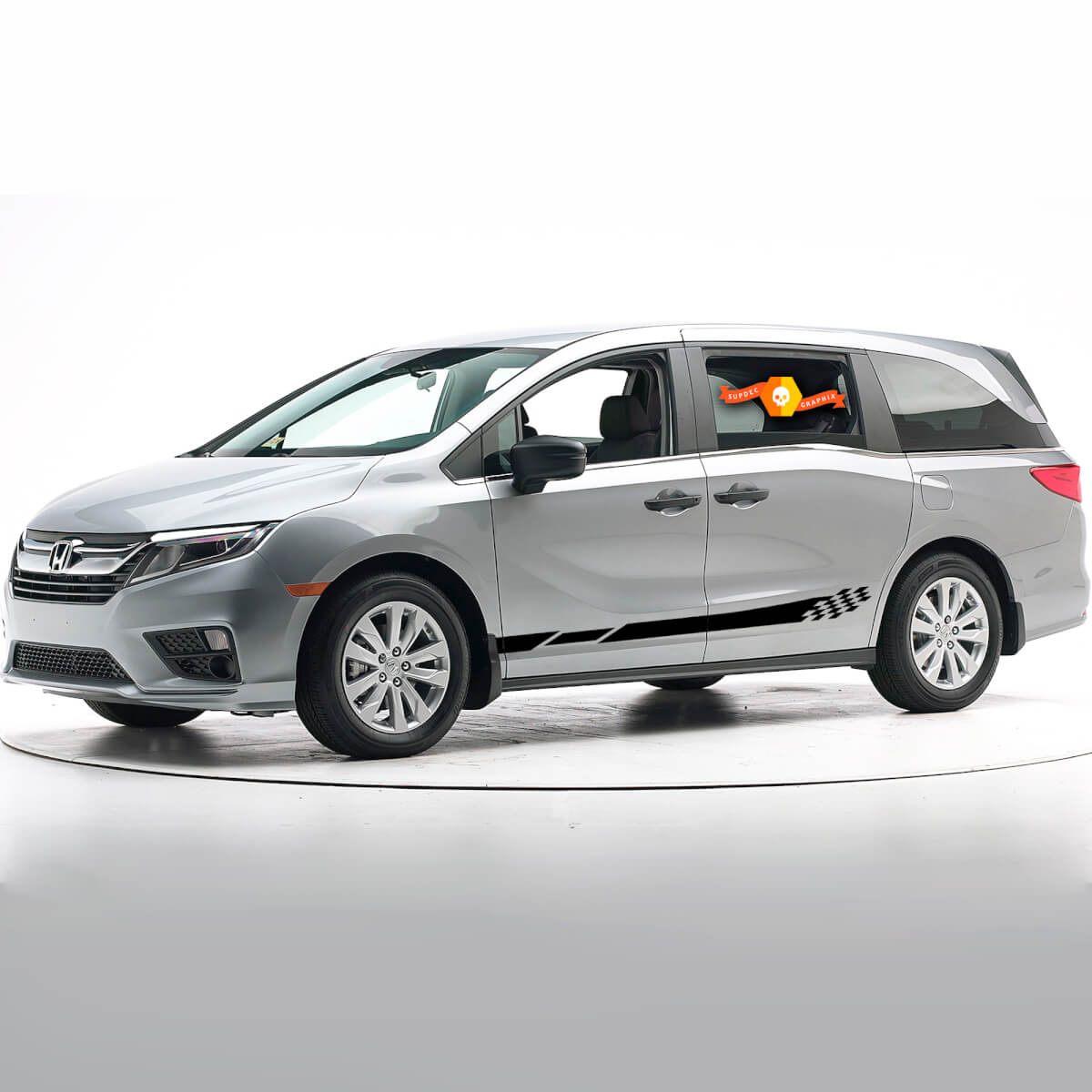 2X Mehrfach-Autoaufkleber Grafikaufkleber Seitenstreifensatz für Honda Odyssey