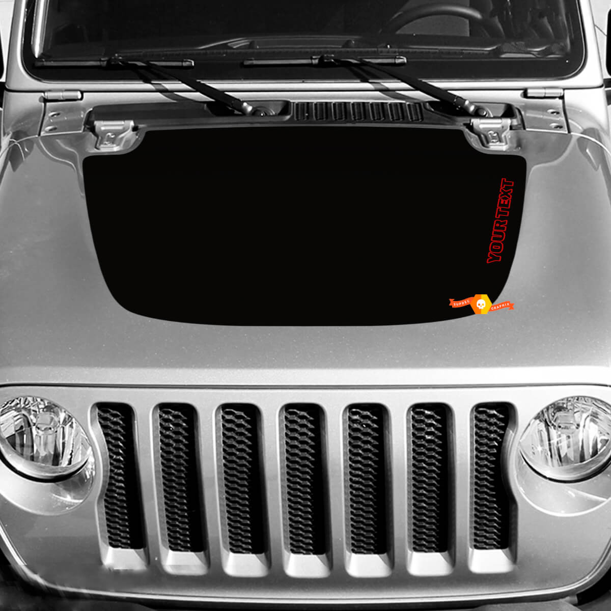 Hood Sticker Decal Vinyl Graphic for Jeep Wrangler Gladiator