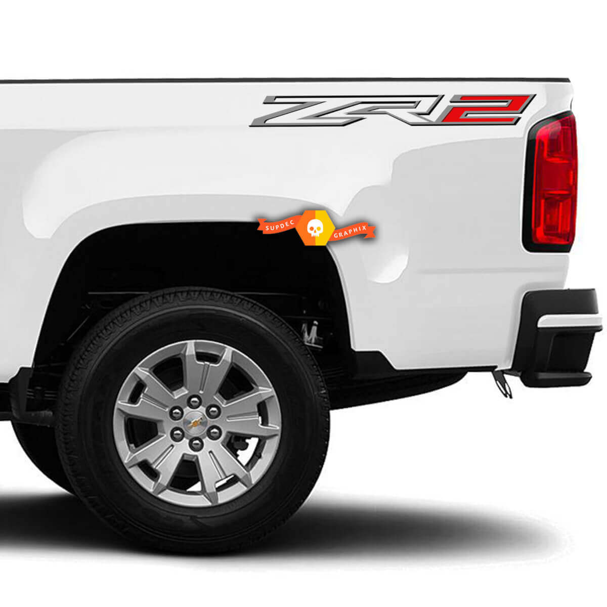 ZR2 Extreme Style Bedside Vinyl Decal Sticker for Chevrolet Colorado