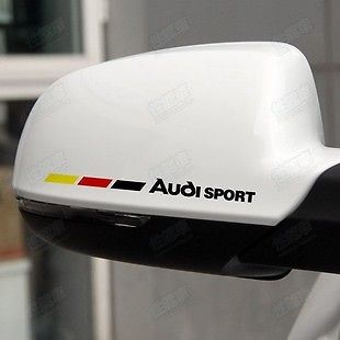 2 Audi Amazing Car Wing Mirror Car Stickers Car Decal