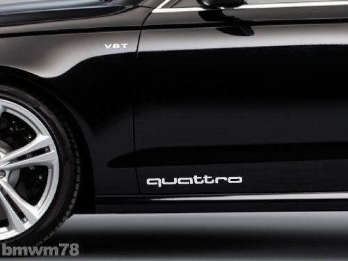 (Audi quattro gecko decal Set sticker 4 A3 A4 A5 A6 A7 A8 S4 S5 S6